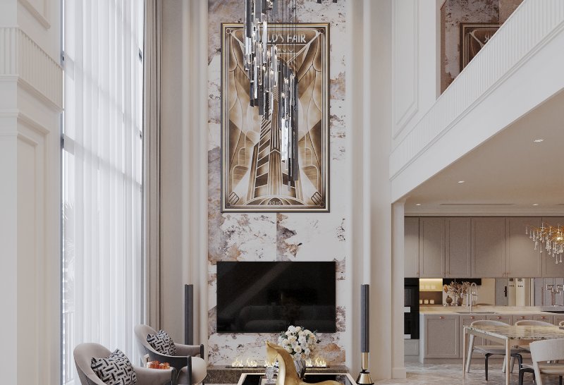 THIẾT KẾ VÀ THI CÔNG PENTHOUSE KHAI SƠN CITY, LONG BIÊN
